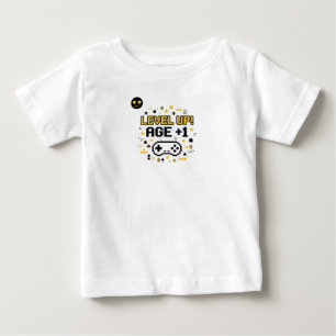 Camiseta Idade de Subir de Nível +1 Piada de aniversário