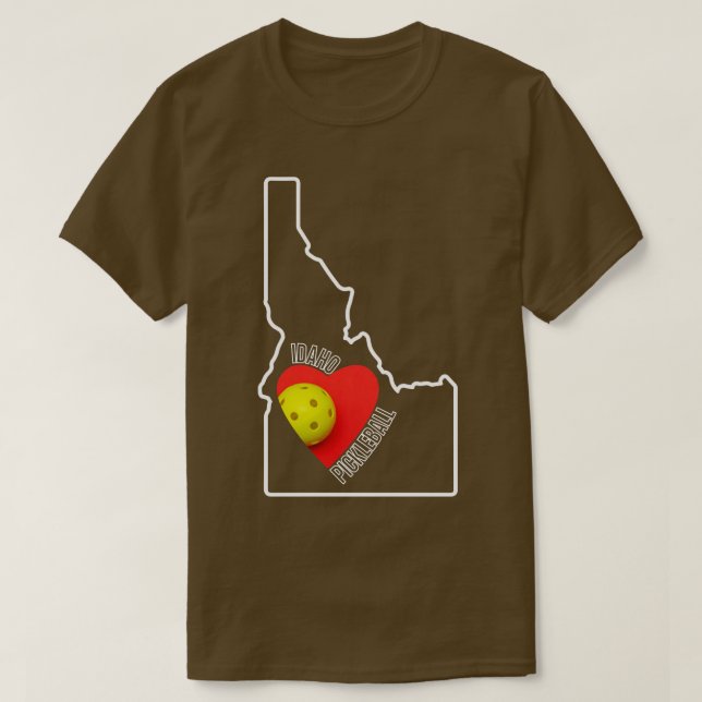 Camiseta Idaho ama o Pickleball TShirt (Frente do Design)