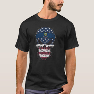 Camiseta Idaho American Flag State Flag Idaho Roots