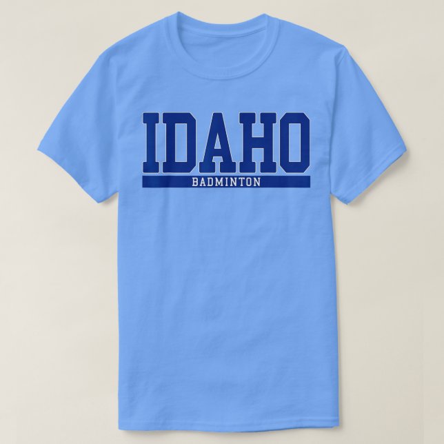 Camiseta Idaho Badminton (Frente do Design)