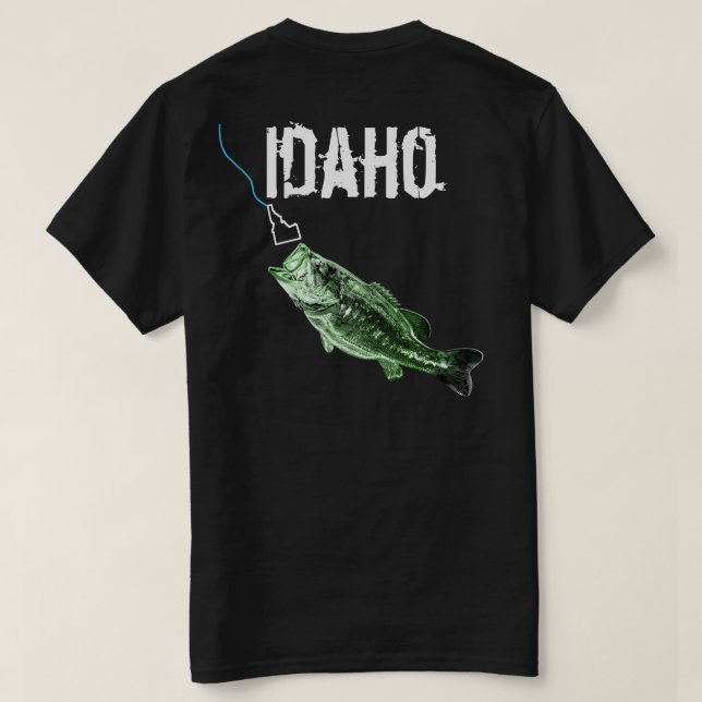 CAMISETA IDAHO BASS - AQUI PESCA - IDAHO BRILHANTE (Verso do Design)