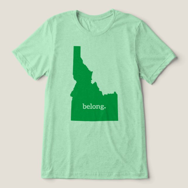 Camiseta Idaho Belong, Orgulho Estatal (Design frontal)