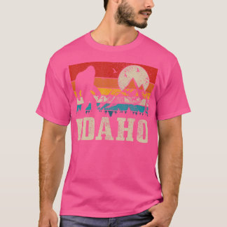 Camiseta Idaho Bigfoot Montes Caminhando Caçador