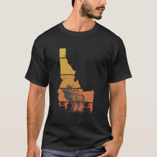 Camiseta Idaho Elk Idaho Deer Animal Hunter