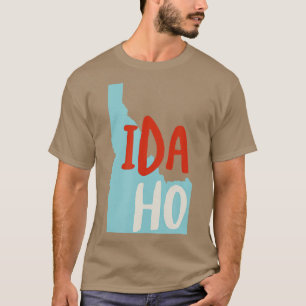 Camiseta Idaho EUA ID Estado de Idaho Souvenir