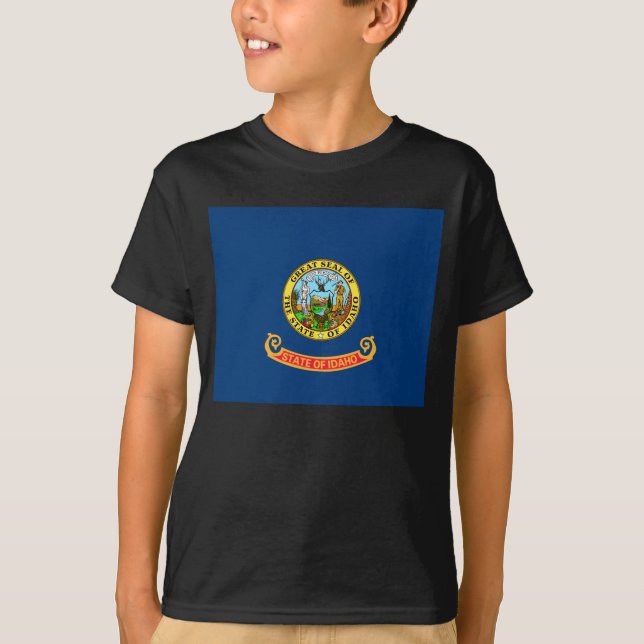 Camiseta Idaho Flag: Estado Gem, América Mountain West (Frente)