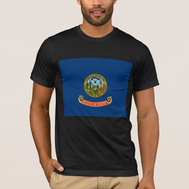 Camiseta Idaho Flag: Estado Gem, América Mountain West (Frente)