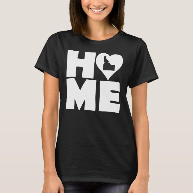Camiseta Idaho Home Heart State Tees (Frente)