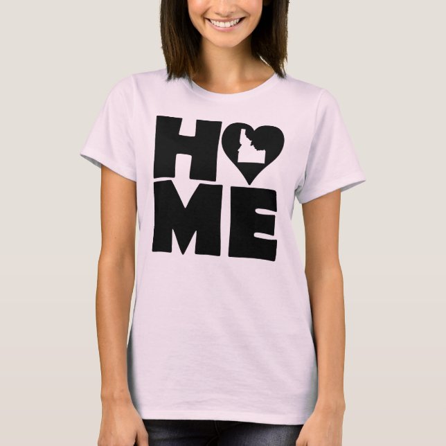 Camiseta Idaho Home Heart State Tees (Frente)