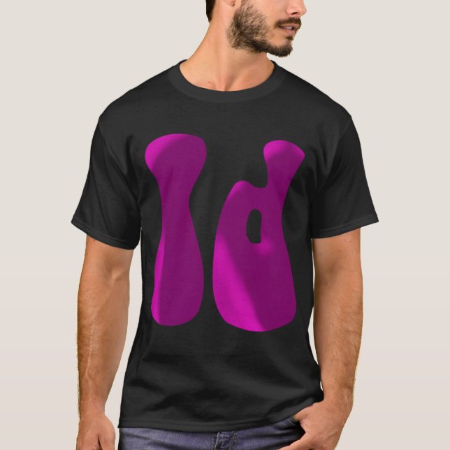 Camiseta Idaho ID Initial Monogram Text 1 (Frente)
