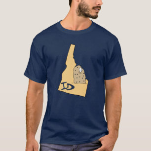 Camiseta Idaho ID Mapa & Idaho Potato Bab