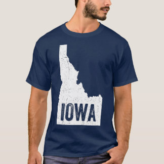 Camiseta Idaho Iowa Funny Geografia Misturar