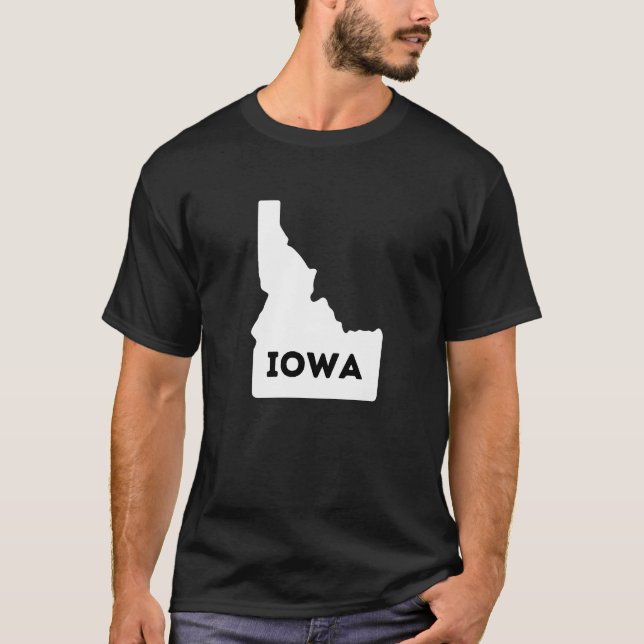 Camiseta Idaho Iowa Idawa De Onde Você É? Geo Gem (Frente)