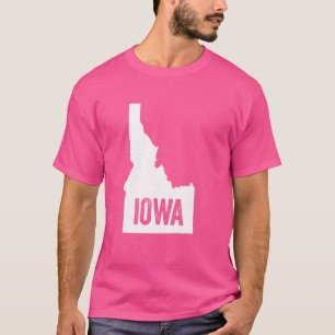 Camiseta Idaho Iowa Idawa Onde Você É Da Engraçada Geografi