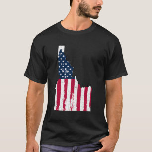 Camiseta Idaho Oferece Idahocheck Patriótico Estado De Band