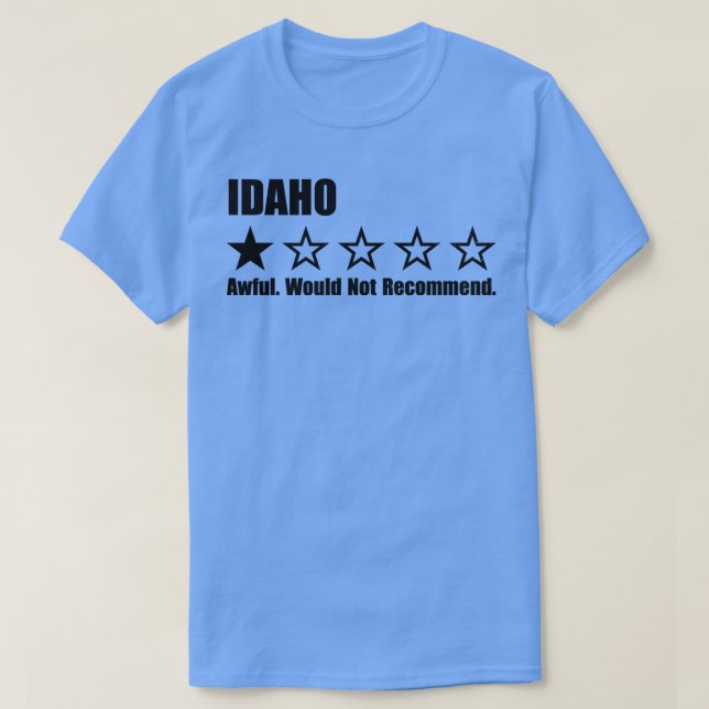 Camiseta Idaho One Review TShirt (Frente do Design)