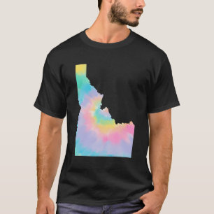 Camiseta Idaho State Map Tie Dye Cute Retro Para Idaho Resi