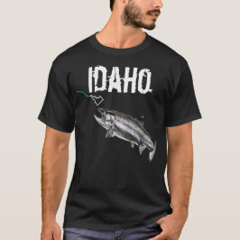 CAMISETA IDAHO STEELHEAD - AQUI PESCA PESCADA - IDAHO BRILH