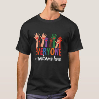 Camiseta Idaho Teacher Everyone Is Welcome Here Pride Month