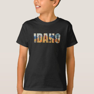 Camiseta IDAHO Themed Beautiful Design com Símbolos de Est