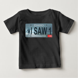 Camiseta Idaho "Vi 1" Placa de Licença Sasquatch