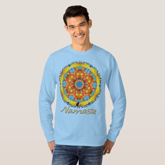 Camiseta Ideação de Namaste Kaleidoscope (Frente Completa)