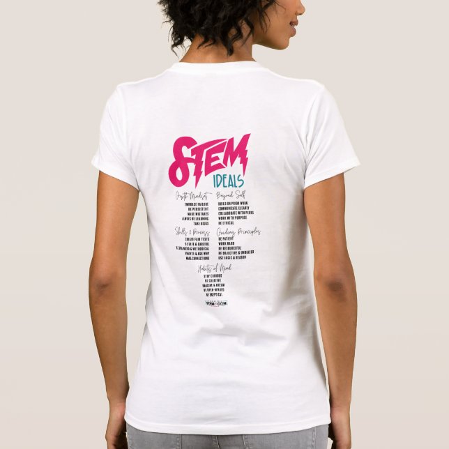 Camiseta Ideais do STEM (Verso)