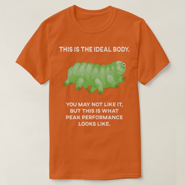 Camiseta Ideal Body Tardigrade Microbiology Science Water B (Frente do Design)