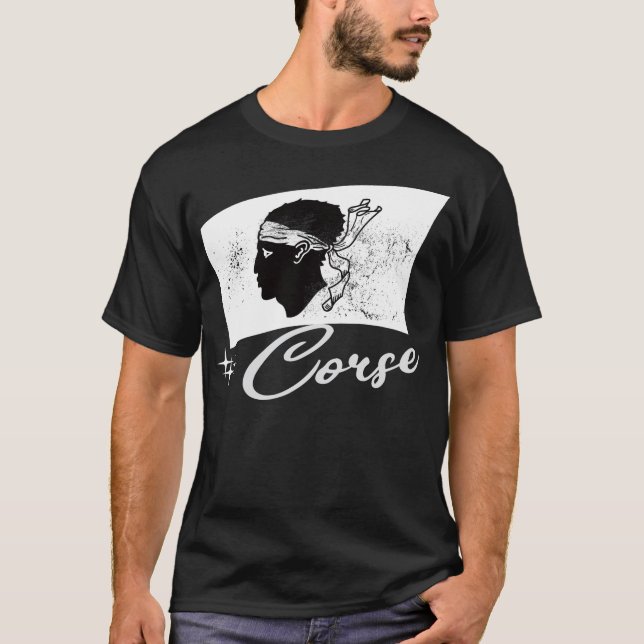 Camiseta Idee cadeau symbole du drapeau corse (Frente)