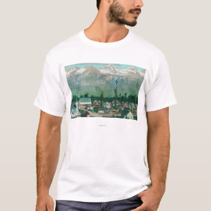 Camiseta Ideia aérea da área residente da cidade