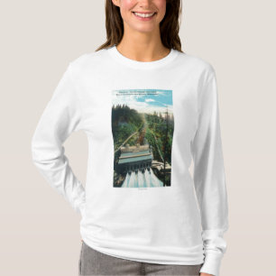 Camiseta Ideia aérea da central eléctrica do elétron
