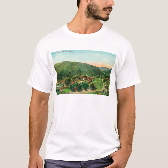 Camiseta Ideia aérea dos primaveras de TownBartlett, CA (Frente)
