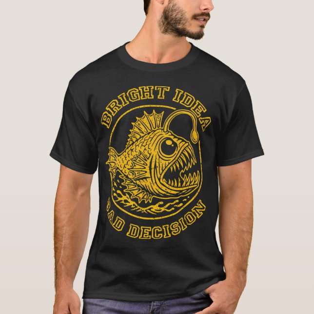 Camiseta Ideia Brilhante. Decisão Ruim (Frente)