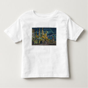Camiseta Ideia da avenida do surf da entrada de Luna Park