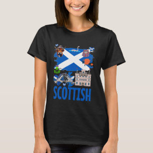 Camiseta Ideia da Bandeira Escocesa Para Crianças & Bandeir