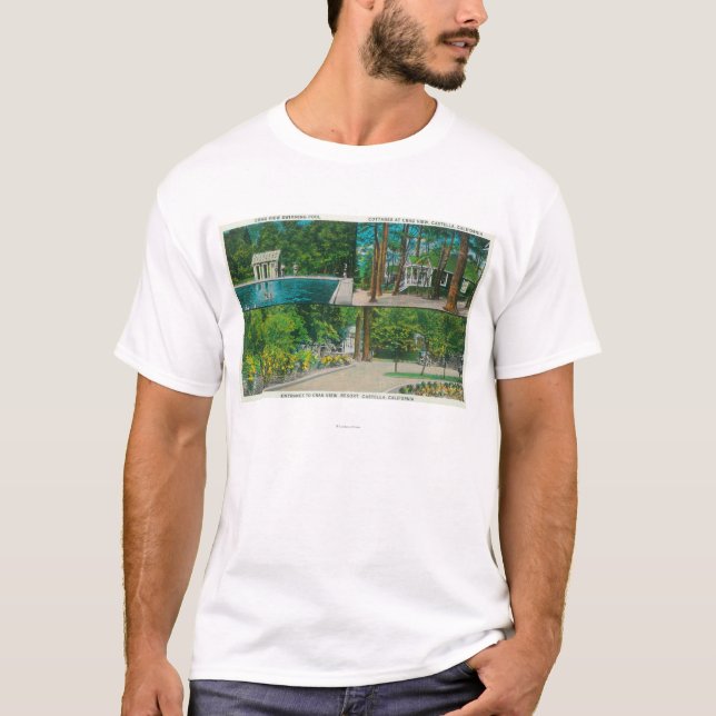 Camiseta Ideia da opinião ResortCastella do Crag, CA (Frente)