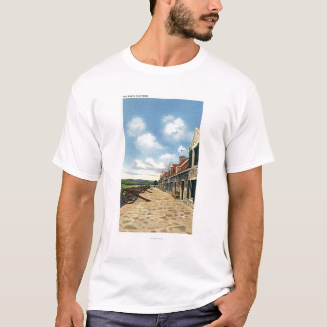 Camiseta Ideia da plataforma sul (Frente)