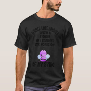 Camiseta Ideia de abelha bonita para apicultor mulher apóia