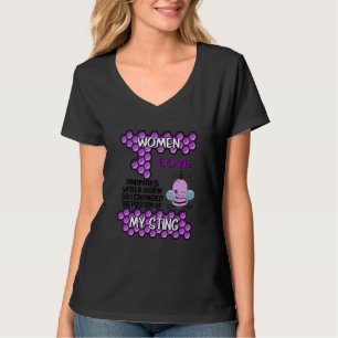 Camiseta Ideia de abelha bonita para apicultor mulher apóia