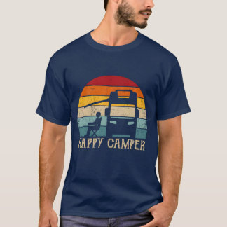 Camiseta Ideia de acampamento de RV Camper Feliz Homens Mul