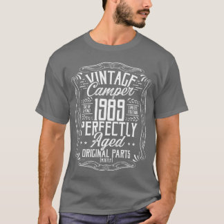Camiseta Ideia de aniversário de 1989 Camping Escoteiro Aca