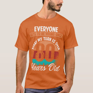 Camiseta Ideia de Aniversário de 80 Anos para Homens Menina