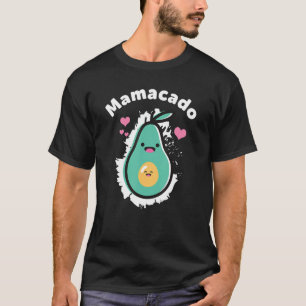 Camiseta Ideia de anúncio de gravidez Mãe Avocado Mama Mãe
