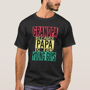 Camiseta Ideia de Avôs para Avô Orgulhoso Avô Retro Masculi