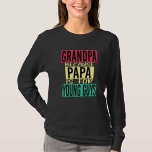 Camiseta Ideia de Avôs para Avô Orgulhoso Avô Retro Masculi