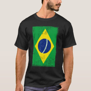 Camiseta Ideia De Bandeira Brasileira Para Homens E Patrimô
