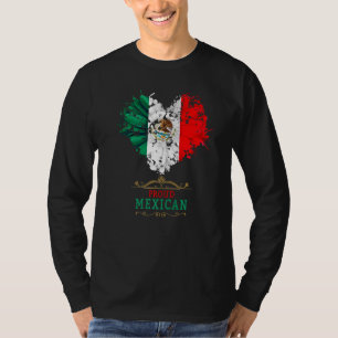 Camiseta Ideia de Bandeira Mexicana Para Mujeres & Dahlia
