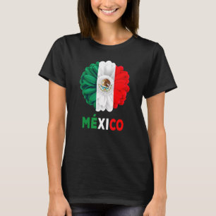 Camiseta Ideia de Bandeira Mexicana Para Mujeres & Dahlia