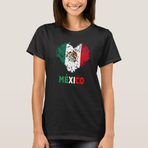 Camiseta Ideia de Bandeira Mexicana Para Mujeres e México