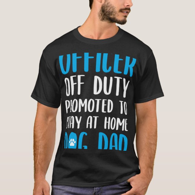 Camiseta Ideia De Cachorro Pai Para Policial (Frente)